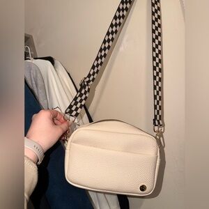 Stylish Cream Crossbody Bag